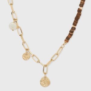 Heshi Beads Choker Necklace - A New Day Brown